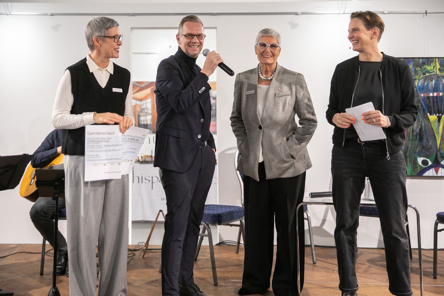 Gemeinsam gegen einsam: Gesche Hugger, Markus Schmale, Marion Glagau und Okka Gundel